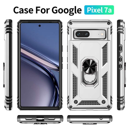 Outdoor Hülle für Google Pixel 7a TPU PC Hybrid Sergeant Armor Ring Cover Case
