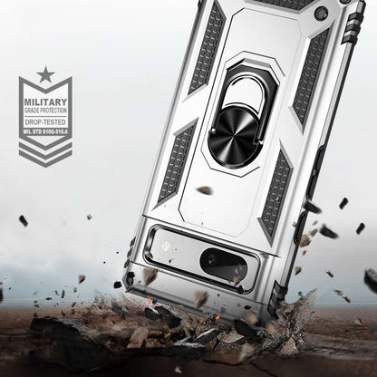 Outdoor Hülle für Google Pixel 7a TPU PC Hybrid Sergeant Armor Ring Cover Case