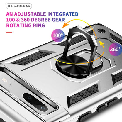 Outdoor Hülle für Google Pixel 7a TPU PC Hybrid Sergeant Armor Ring Cover Case