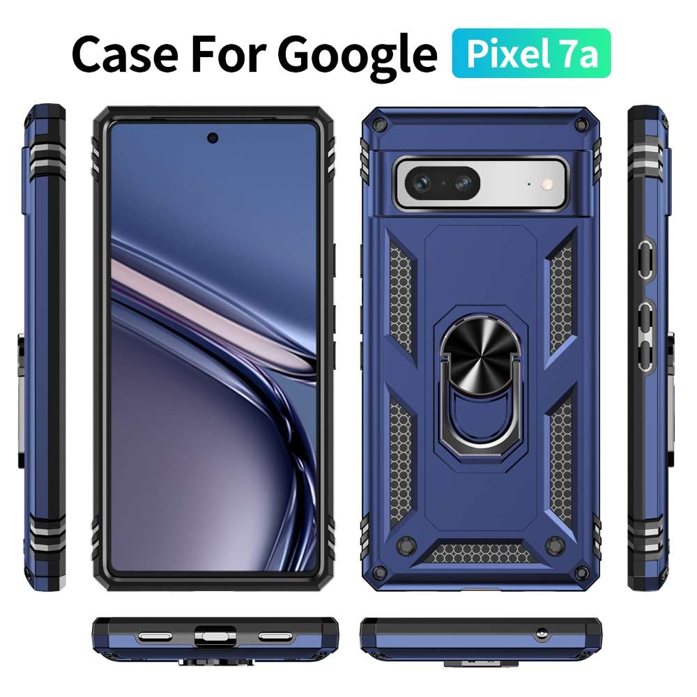 Outdoor Hülle für Google Pixel 7a TPU PC Hybrid Sergeant Armor Ring Cover Case