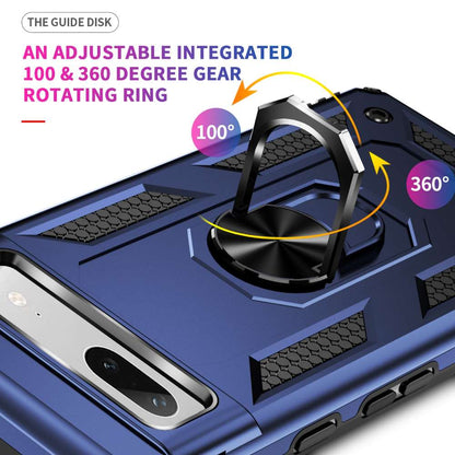 Outdoor Hülle für Google Pixel 7a TPU PC Hybrid Sergeant Armor Ring Cover Case