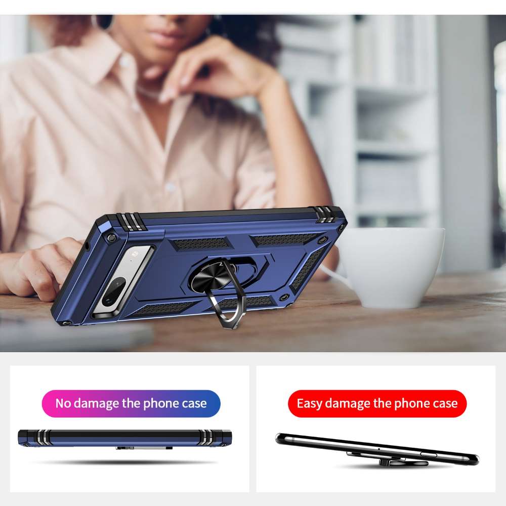 Outdoor Hülle für Google Pixel 7a TPU PC Hybrid Sergeant Armor Ring Cover Case