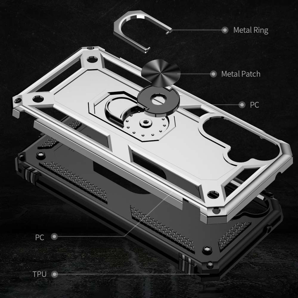 Outdoor Hülle für Samsung Galaxy S23 FE TPU PC Hybrid Sergeant Armor Schutzcover