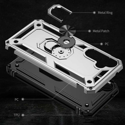 Outdoor Hülle für Samsung Galaxy S23 FE TPU PC Hybrid Sergeant Armor Schutzcover