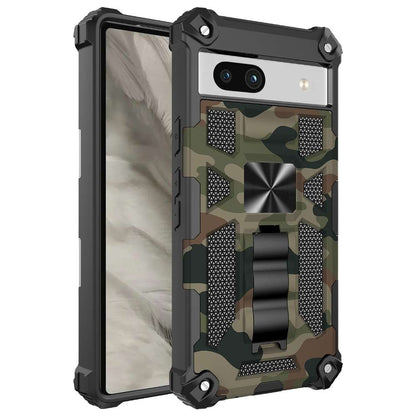 Outdoor Hülle für Google Pixel 7a Camouflage Shockproof Schutz Cover Armor Kick