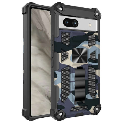 Outdoor Hülle für Google Pixel 7a Camouflage Shockproof Schutz Cover Armor Kick