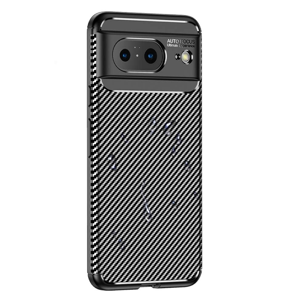 TPU Hülle für Google Pixel 8 Carbon Fiber Muster Shockproof Back Cover Case