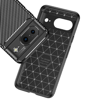 TPU Hülle für Google Pixel 8 Carbon Fiber Muster Shockproof Back Cover Case