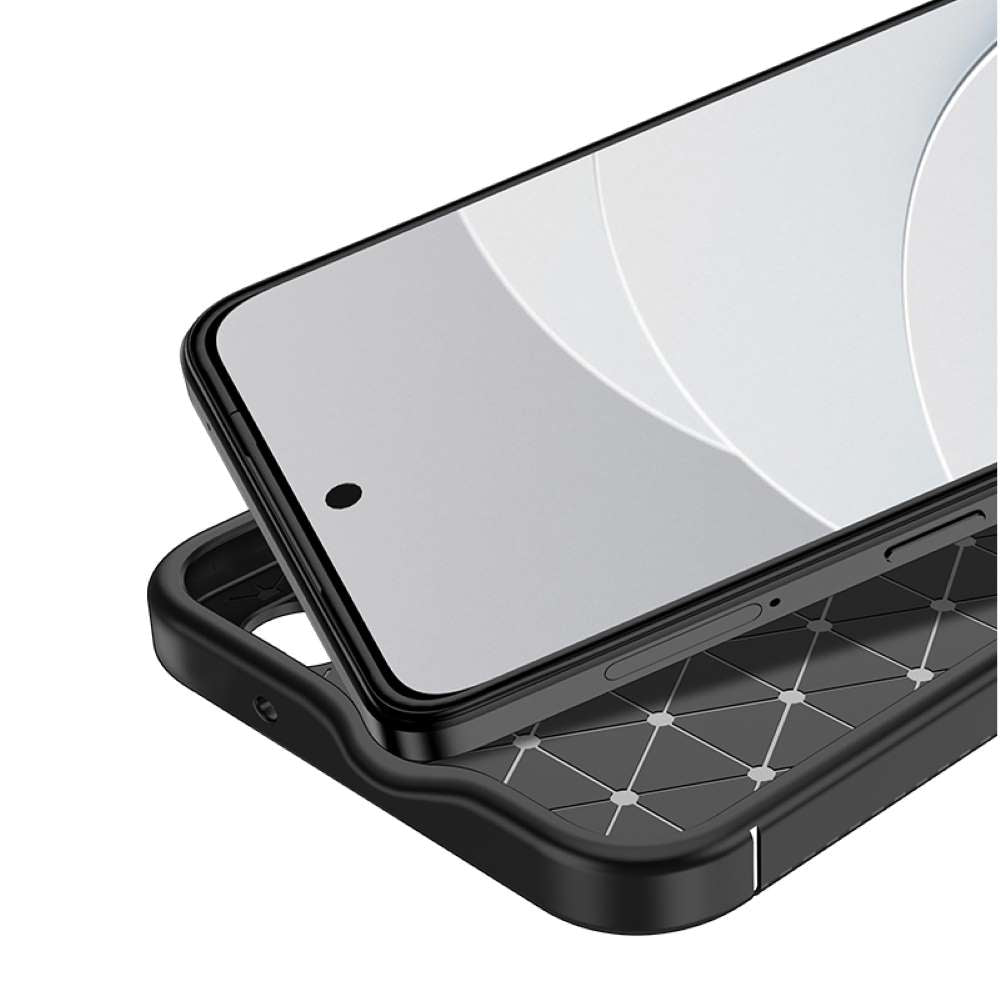 TPU Hülle für Google Pixel 8 Carbon Fiber Muster Shockproof Back Cover Case