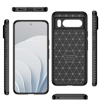 TPU Hülle für Google Pixel 8 PRO Carbon Fiber Muster Shockproof Back Cover Case