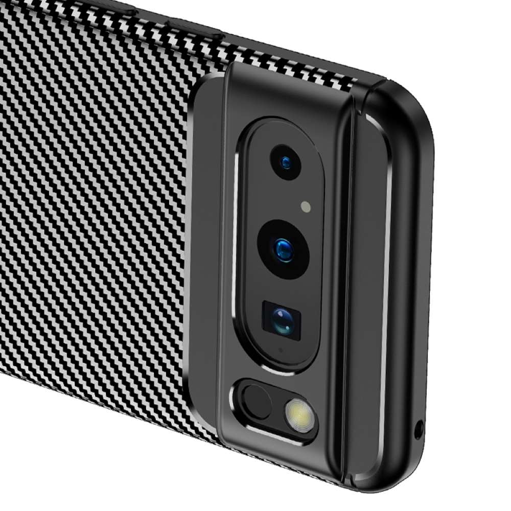 TPU Hülle für Google Pixel 8 PRO Carbon Fiber Muster Shockproof Back Cover Case
