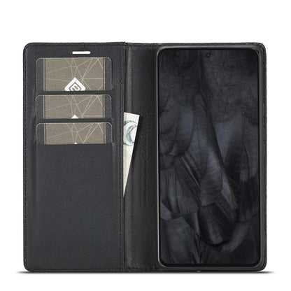 LC.IMEEKE Handy Tasche für Google Pixel 8 PRO Carbon Wallet Stripe Hülle Etui
