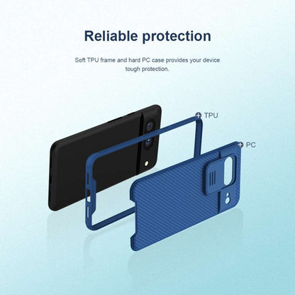 NILLKIN Hybrid Hülle für Google Pixel 8 Camshield Pro Case Schutz PC Handy Cover