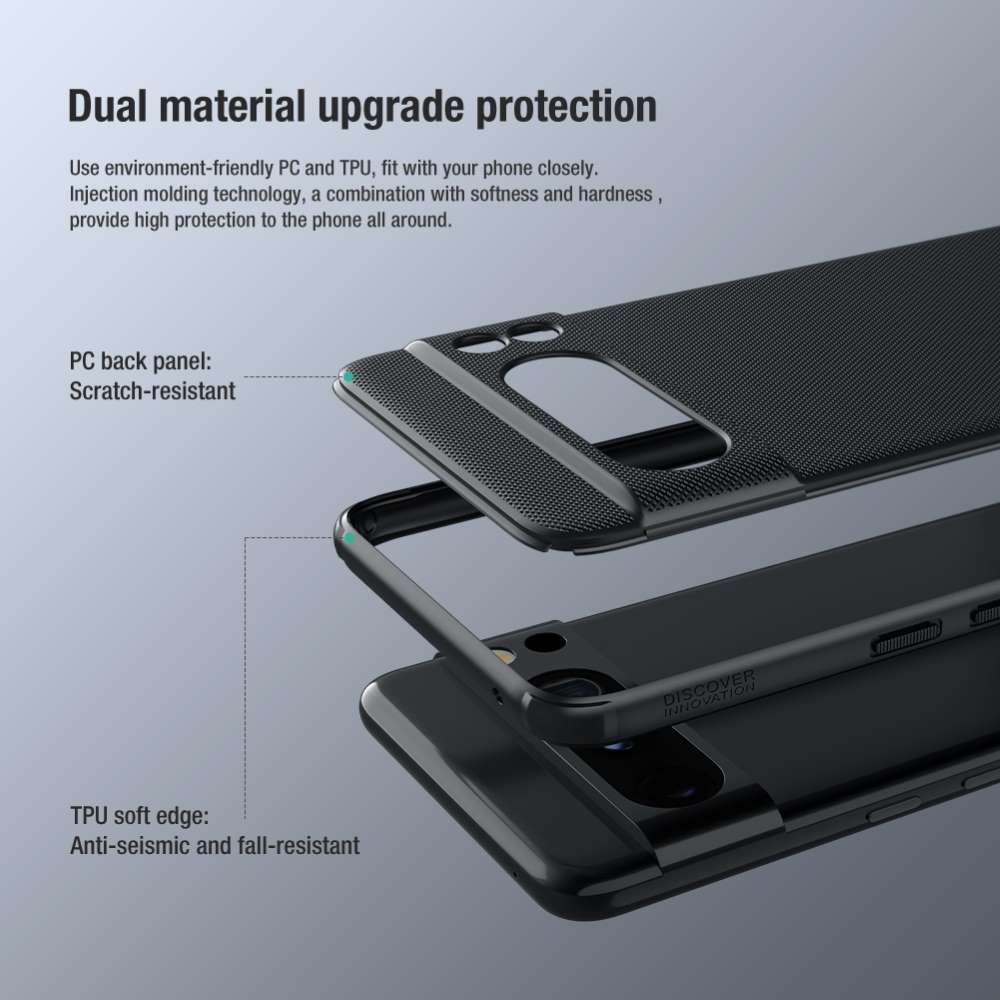 NILLKIN Hard Cover für Google Pixel 8 PRO Super Frosted Pro Matte Hülle PC TPU