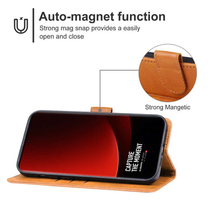 Handy Tasche für Xiaomi 14 Ultra Wallet Magnet Klappetui Hülle Kartenfach Case