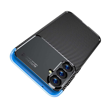 TPU Hülle für Samsung Galaxy S23 FE Carbon Fiber Muster Shockproof Cover Case