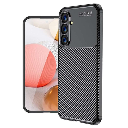 TPU Hülle für Samsung Galaxy S23 FE Carbon Fiber Muster Shockproof Cover Case