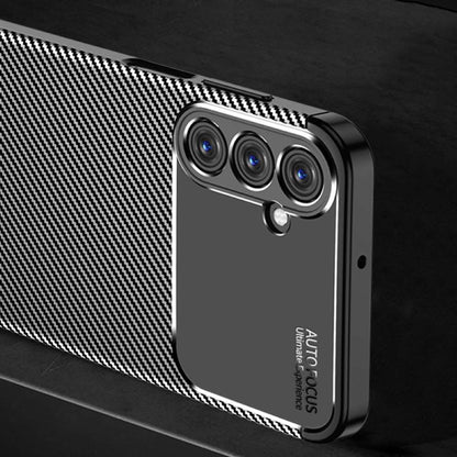 TPU Hülle für Samsung Galaxy A25 Carbon Fiber Muster Shockproof Back Cover Case