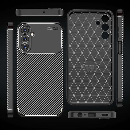 TPU Hülle für Samsung Galaxy A25 Carbon Fiber Muster Shockproof Back Cover Case
