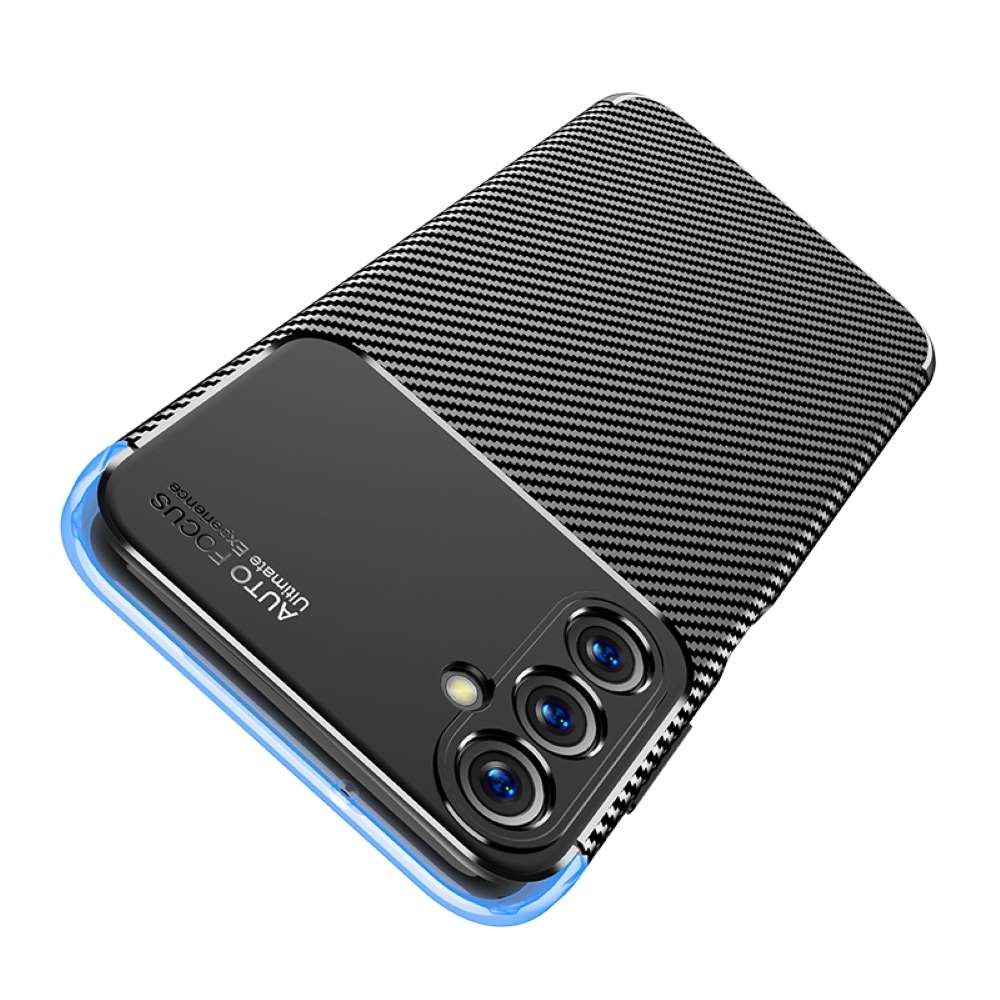 TPU Hülle für Samsung Galaxy A05s Carbon Fiber Muster Shockproof Back Cover Case