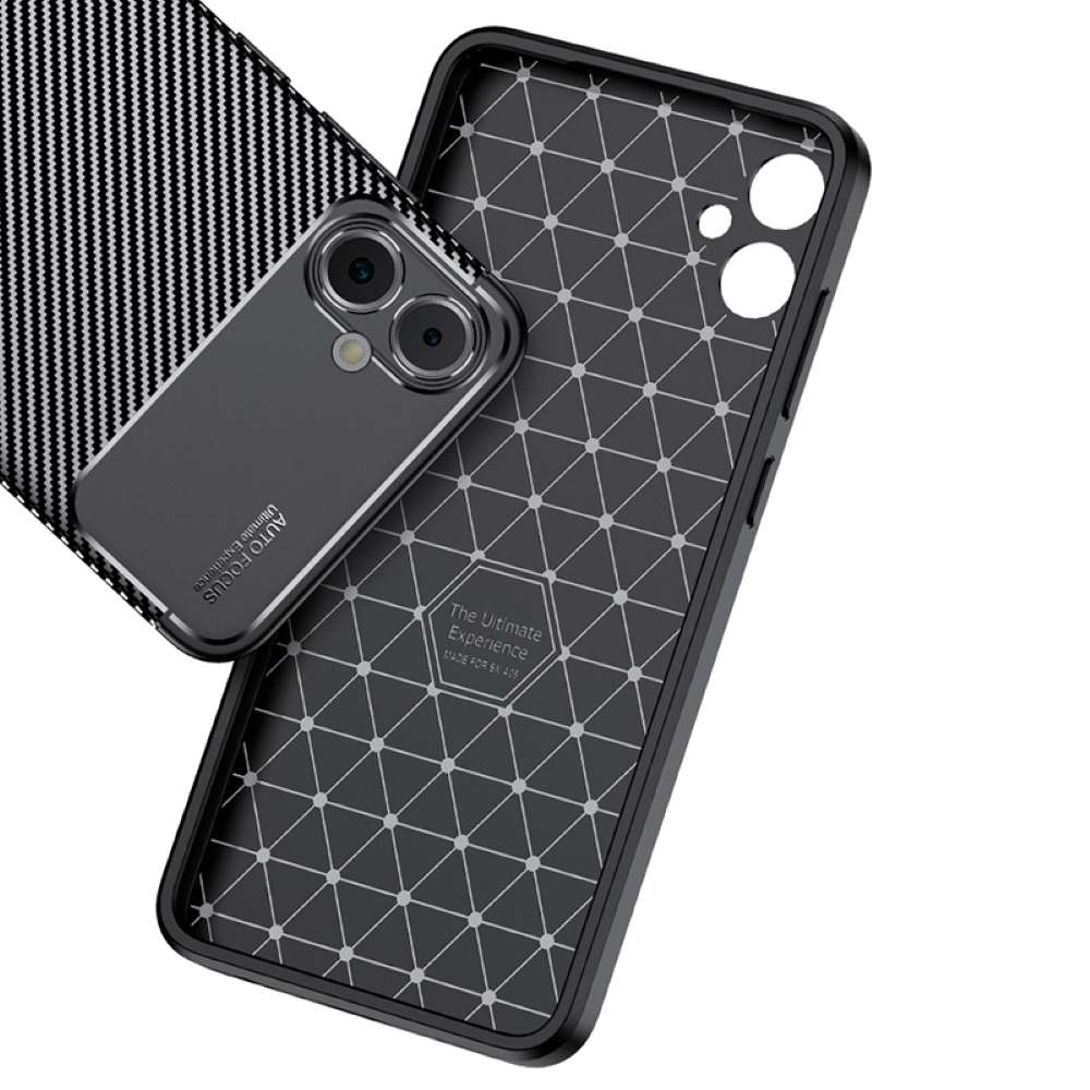 TPU Hülle für Samsung Galaxy A05 Carbon Fiber Muster Shockproof Back Cover Case