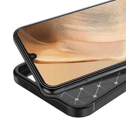 TPU Hülle für Samsung Galaxy A05 Carbon Fiber Muster Shockproof Back Cover Case