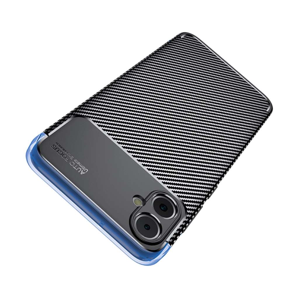 TPU Hülle für Samsung Galaxy A05 Carbon Fiber Muster Shockproof Back Cover Case