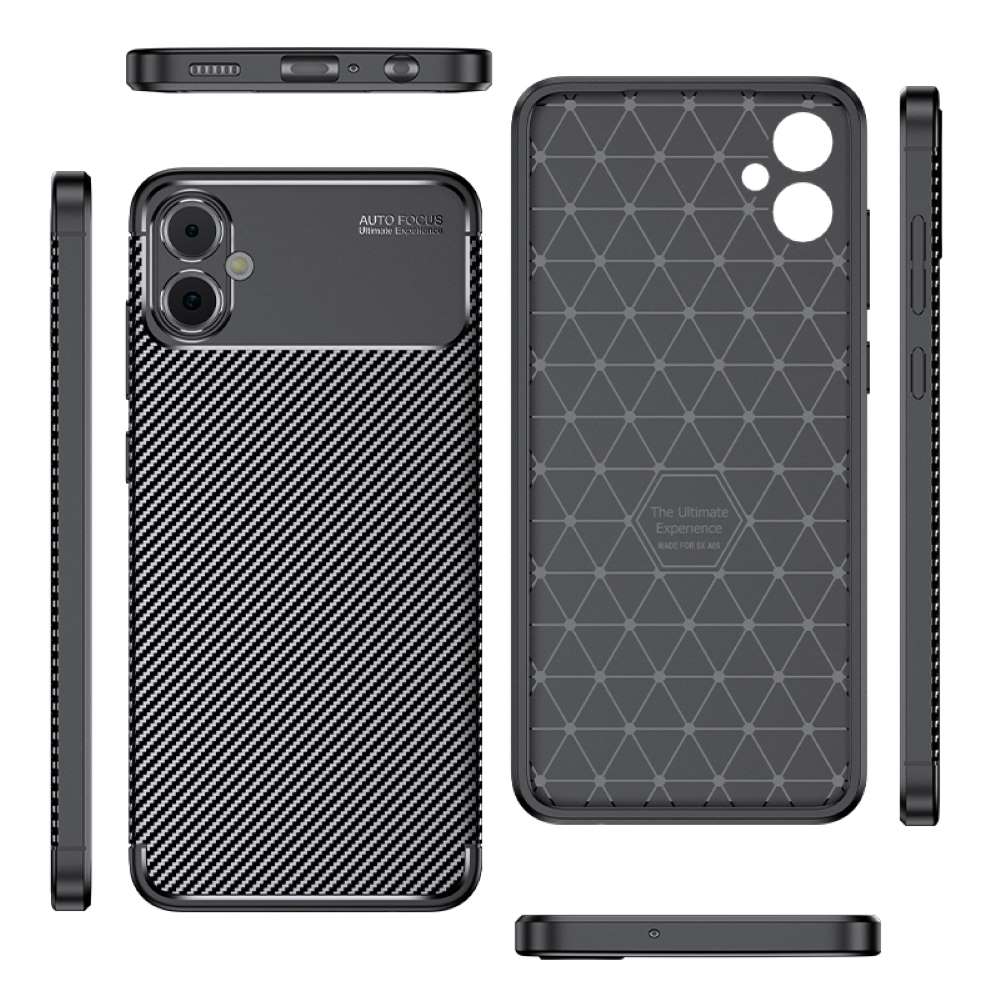 TPU Hülle für Samsung Galaxy A05 Carbon Fiber Muster Shockproof Back Cover Case