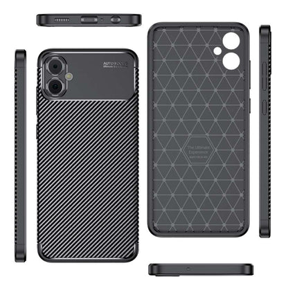TPU Hülle für Samsung Galaxy A05 Carbon Fiber Muster Shockproof Back Cover Case