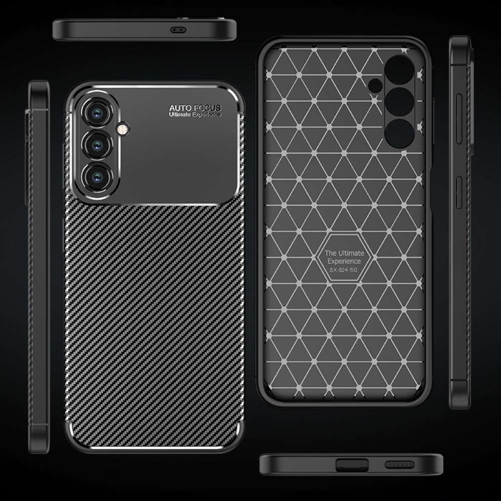 TPU Hülle für Samsung Galaxy S24 PLUS Carbon Fiber Muster Shockproof Cover Case