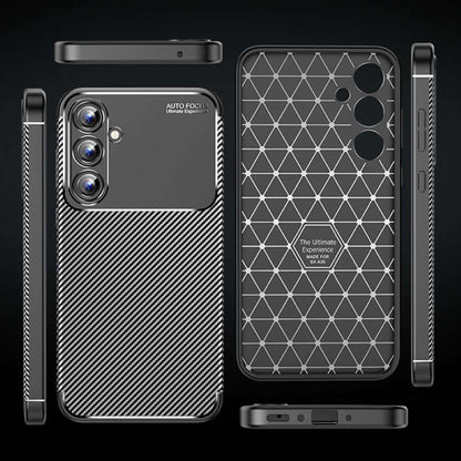 TPU Hülle für Samsung Galaxy A35 Carbon Fiber Muster Shockproof Back Cover Case