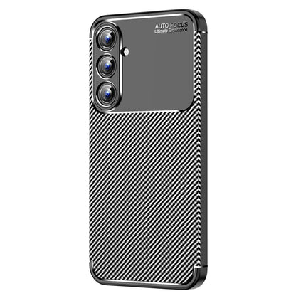 TPU Hülle für Samsung Galaxy A55 Carbon Fiber Muster Shockproof Back Cover Case