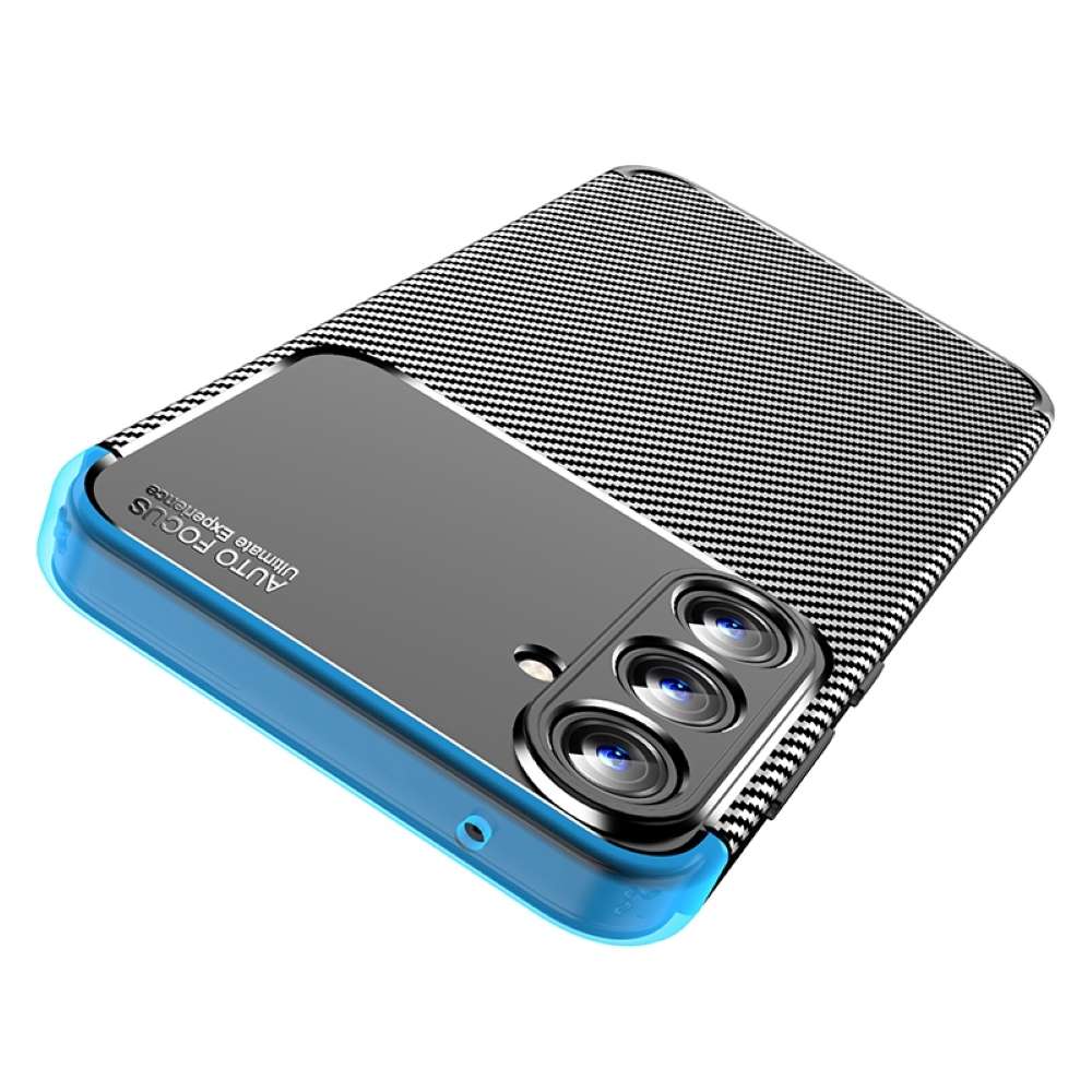 TPU Hülle für Samsung Galaxy A55 Carbon Fiber Muster Shockproof Back Cover Case