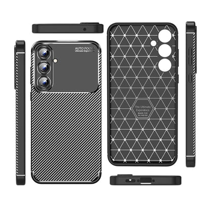 TPU Hülle für Samsung Galaxy A55 Carbon Fiber Muster Shockproof Back Cover Case