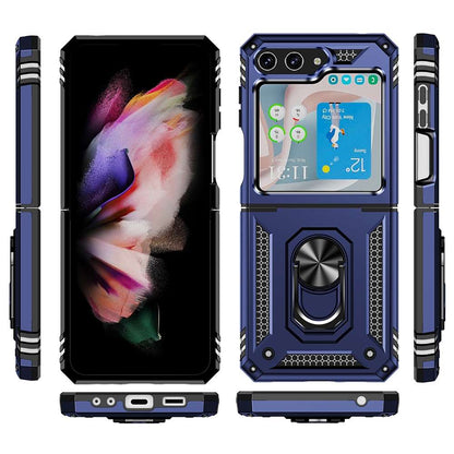 Outdoor Hülle für Samsung Galaxy Z Flip5 TPU PC Hybrid Sergeant Ring Cover Case