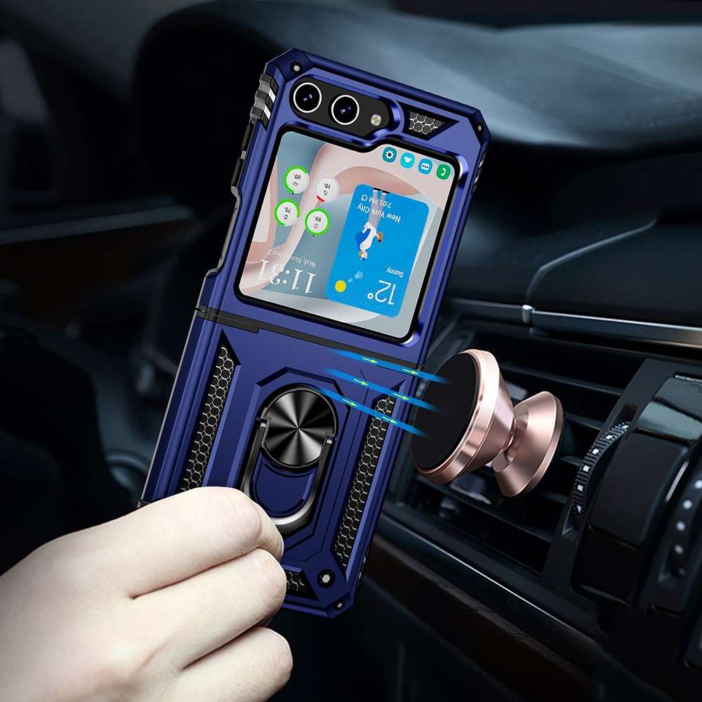 Outdoor Hülle für Samsung Galaxy Z Flip5 TPU PC Hybrid Sergeant Ring Cover Case