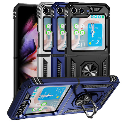 Outdoor Hülle für Samsung Galaxy Z Flip5 TPU PC Hybrid Sergeant Ring Cover Case