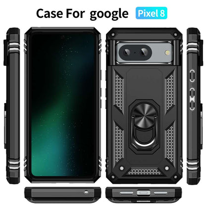 Outdoor Hülle für Google Pixel 8 TPU PC Hybrid Sergeant Armor Ring Cover Case
