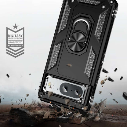 Outdoor Hülle für Google Pixel 8 TPU PC Hybrid Sergeant Armor Ring Cover Case