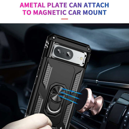 Outdoor Hülle für Google Pixel 8 TPU PC Hybrid Sergeant Armor Ring Cover Case