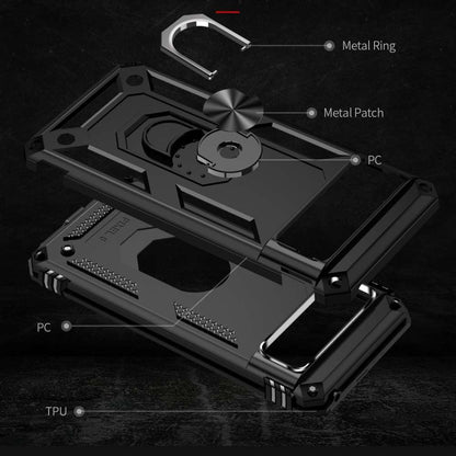 Outdoor Hülle für Google Pixel 8 TPU PC Hybrid Sergeant Armor Ring Cover Case