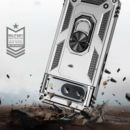 Outdoor Hülle für Google Pixel 8 TPU PC Hybrid Sergeant Armor Ring Cover Case