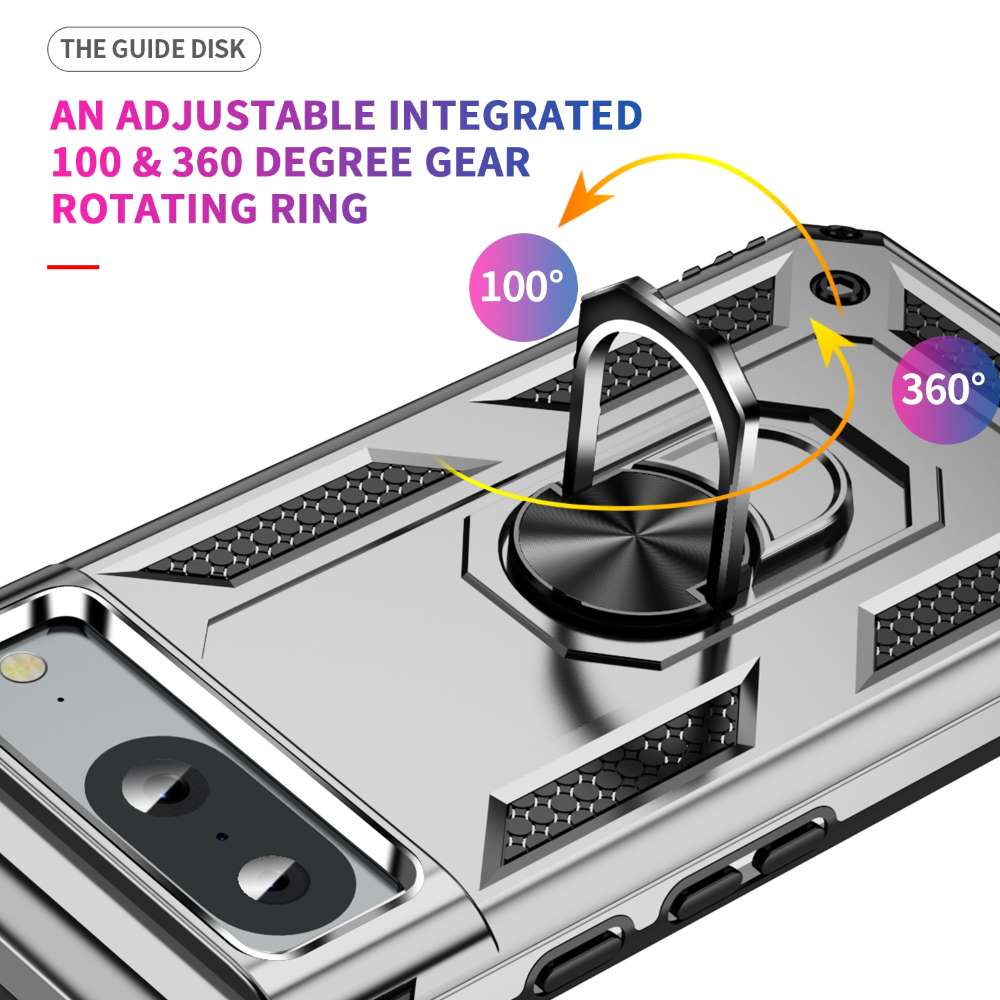 Outdoor Hülle für Google Pixel 8 TPU PC Hybrid Sergeant Armor Ring Cover Case