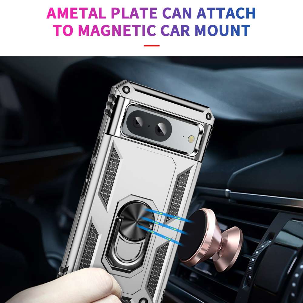 Outdoor Hülle für Google Pixel 8 TPU PC Hybrid Sergeant Armor Ring Cover Case