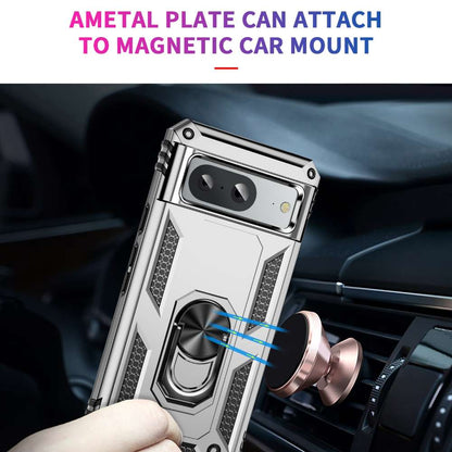 Outdoor Hülle für Google Pixel 8 TPU PC Hybrid Sergeant Armor Ring Cover Case