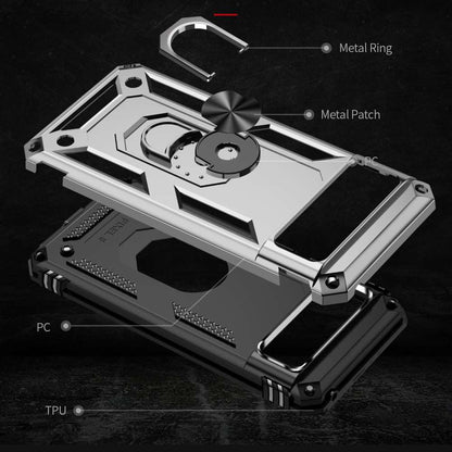 Outdoor Hülle für Google Pixel 8 TPU PC Hybrid Sergeant Armor Ring Cover Case