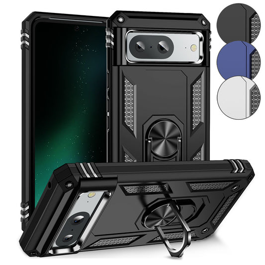 Outdoor Hülle für Google Pixel 8 TPU PC Hybrid Sergeant Armor Ring Cover Case