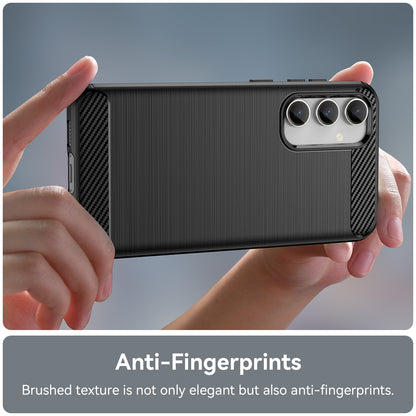 TPU Hülle für Samsung Galaxy S23 FE Carbon Fiber Skin Brushed Schutzcover Case