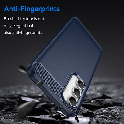TPU Hülle für Samsung Galaxy S23 FE Carbon Fiber Skin Brushed Schutzcover Case