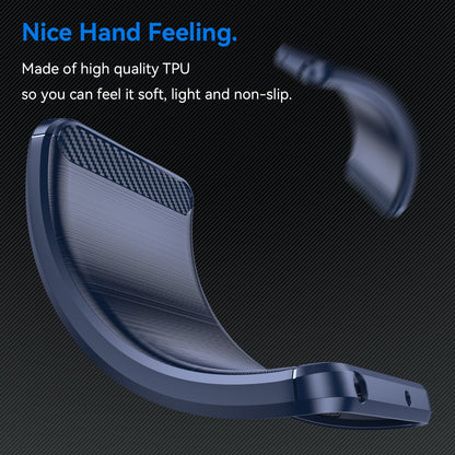TPU Hülle für Samsung Galaxy S23 FE Carbon Fiber Skin Brushed Schutzcover Case